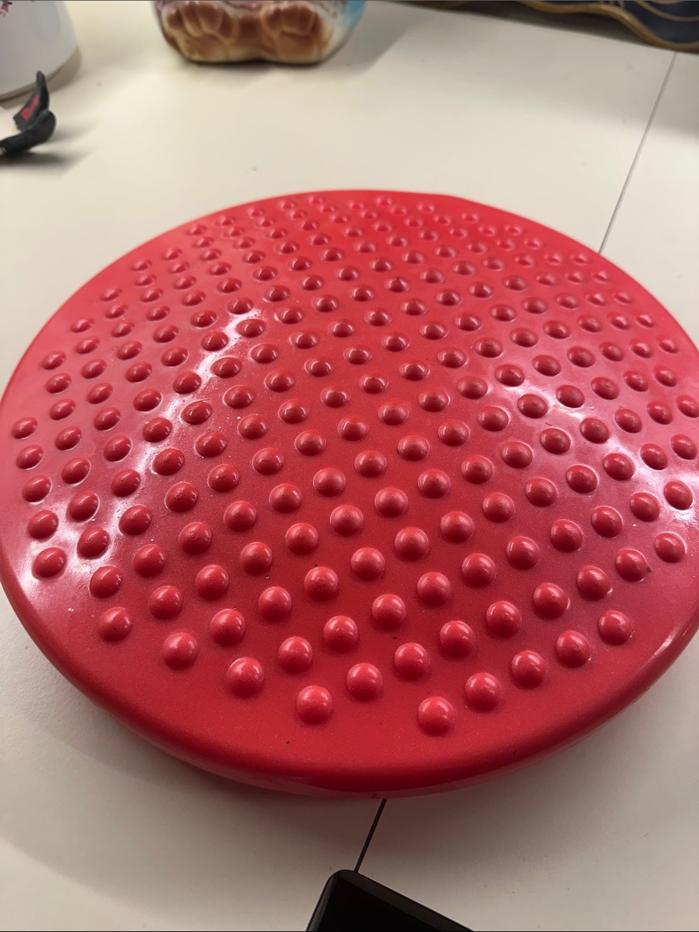 Red Inflatable Balance Disc by AppleRound